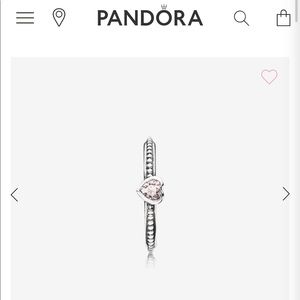 Pandora One Love Pink Sapphire Ring